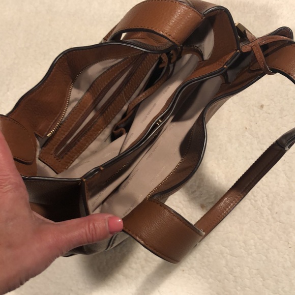 Michael Kors Tan Pebble Leather Shoulder Bag - Picture 9 of 9